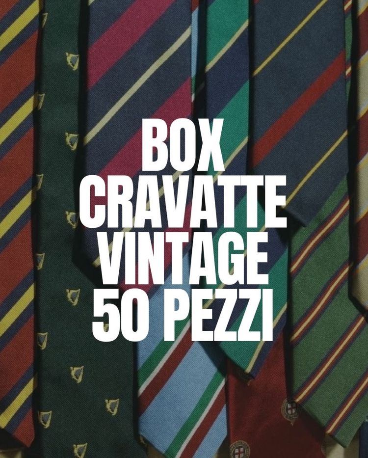 BOX 50 PEZZI CRAVATTE VINTAGE
